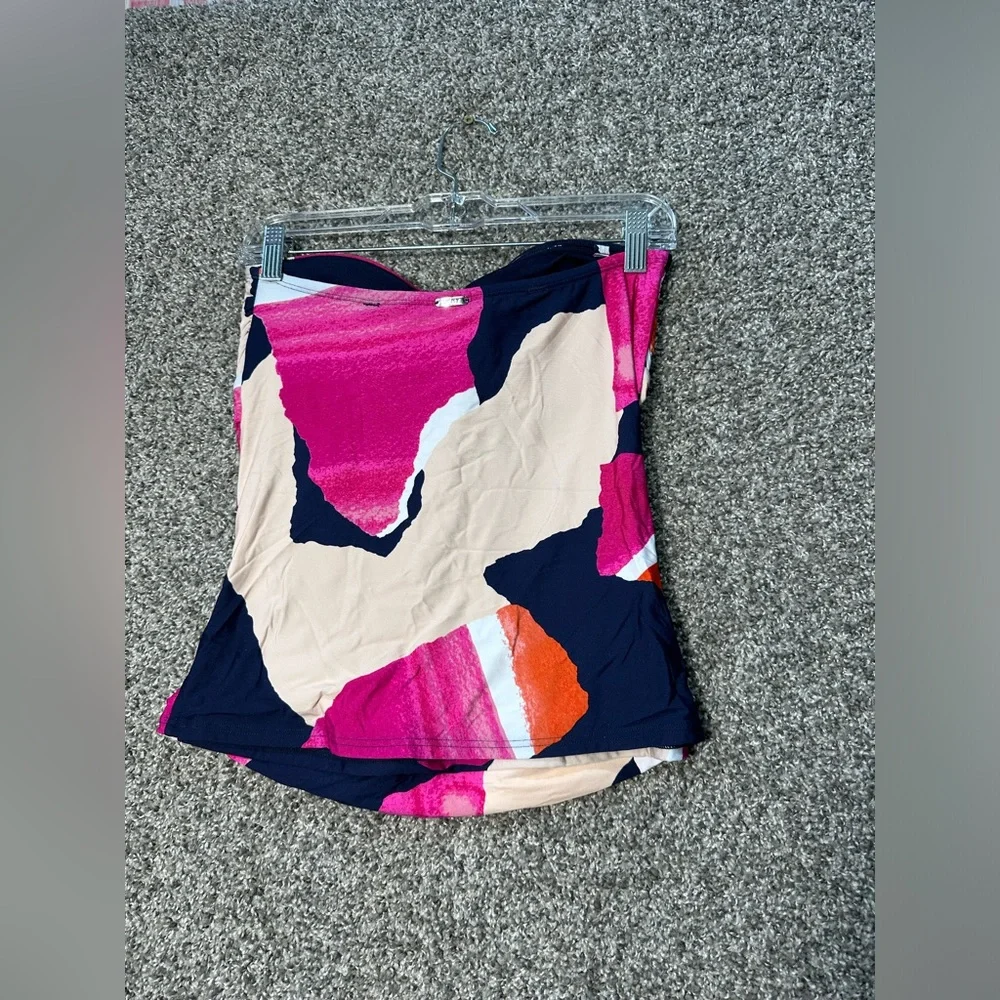 NWT DKNY Standard Strapless Tank Bikini Top Size Medium - Picture 4 of 7